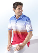 „Hajo“ Poloshirt in 2 Farben BLEU-ROT