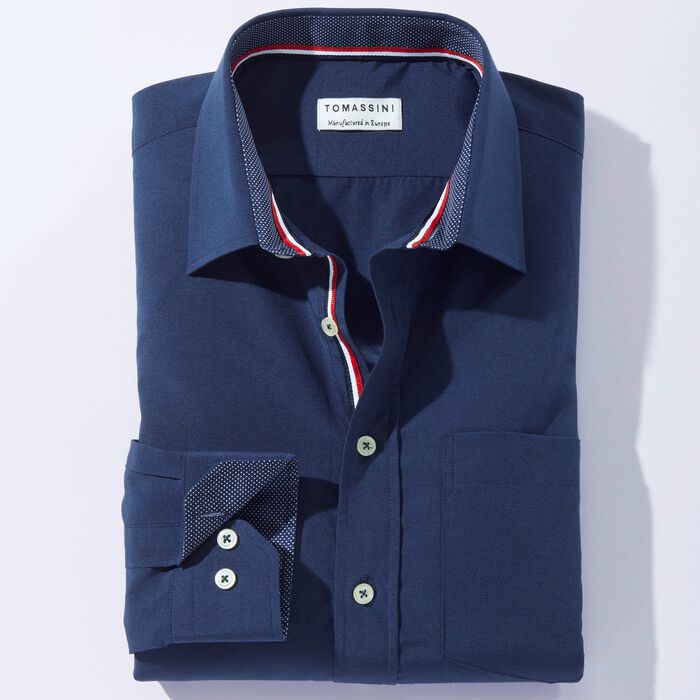 Hemd von "Milano Italy" in 4 Farben DUNKELBLAU