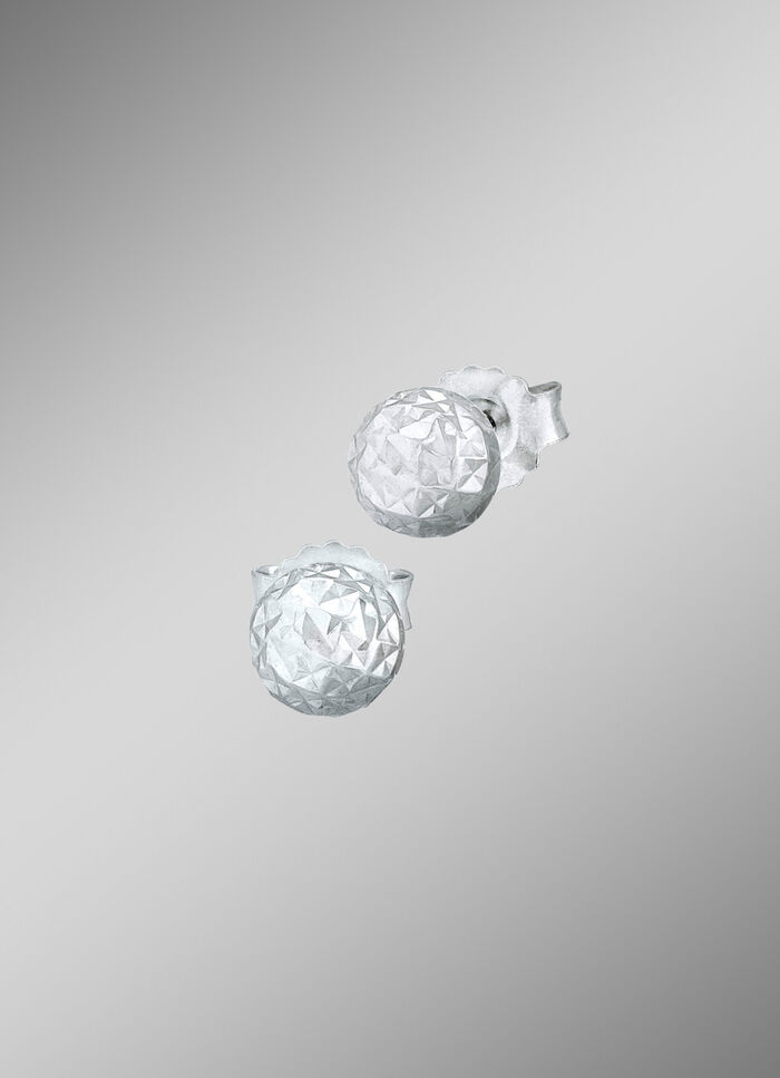 Ohrstecker mit facettierten Kugeln 