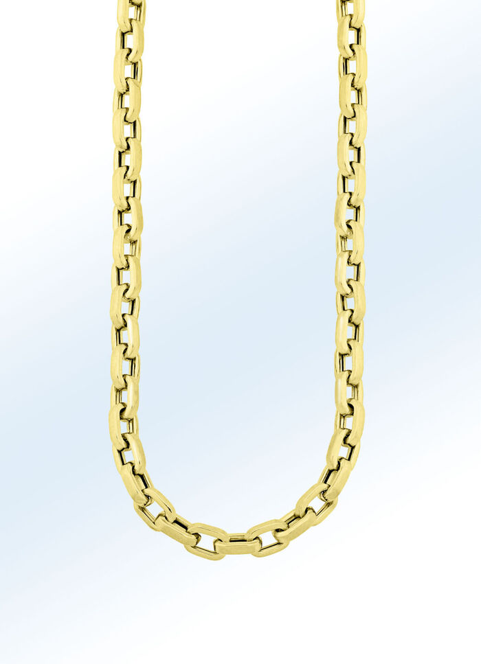 Vierkant-Ankerkette aus Gold 
