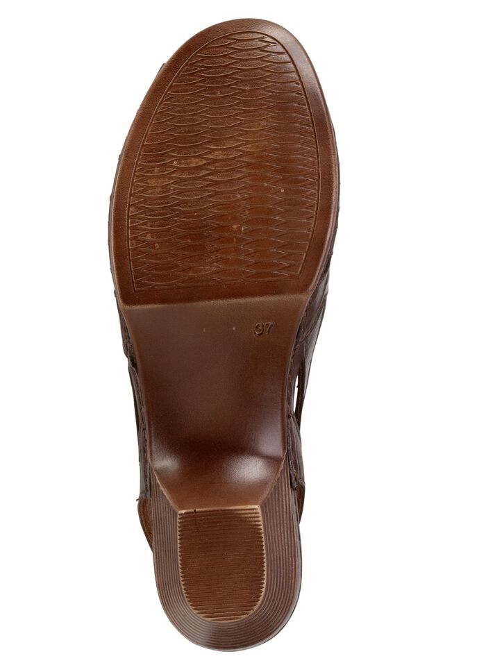 Gemini, klassische Damen-Sandaletten, Weite G, aus Leder BRAUN