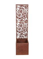 Pflanzkasten mit Spalier ROST