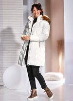 Kurzmantel mit abnehmbarer Kapuze 