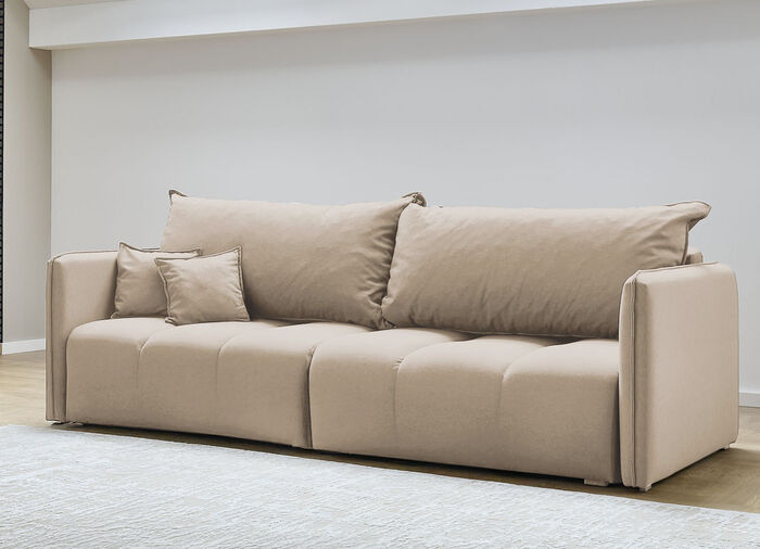 Polstermöbel mit dekorativer Steppung BEIGE