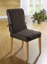 Stuhlhusse mit Taschen und Bandeinfassung BRAUN