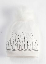 Stilvolle Damen-M&uuml;tze mit Glitzersteinchen 