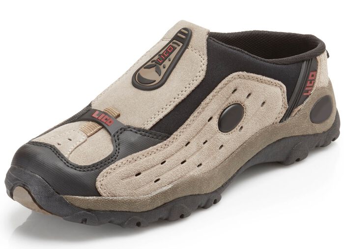 Sabot mit gummierten Eins&auml;tzen TAUPE-SCHWARZ