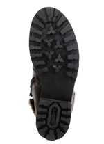 Remonte Schn&uuml;r-Stiefelette mit Pl&uuml;schkragen DUNKELBRONZE