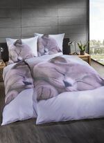 Microfaser-Interlock Bettw&auml;sche-Garnitur 