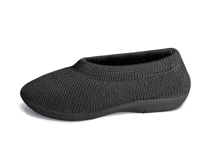 Ballerina mit elastischem Einschlupf SCHWARZ