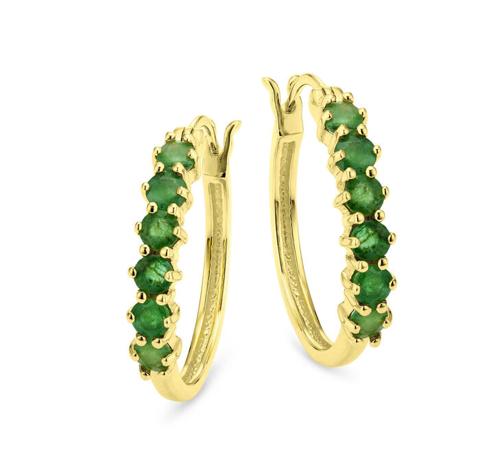 Creolen mit echt Smaragd 