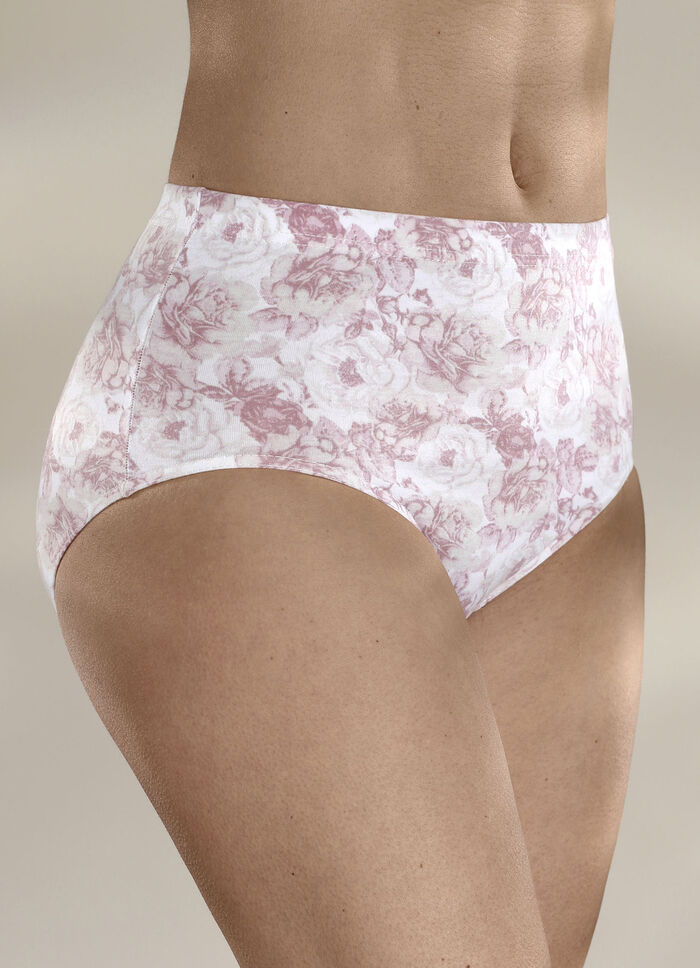 Viererpack Slips mit Floraldessin 