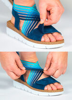 FLORETT Leder Sandalette ROT