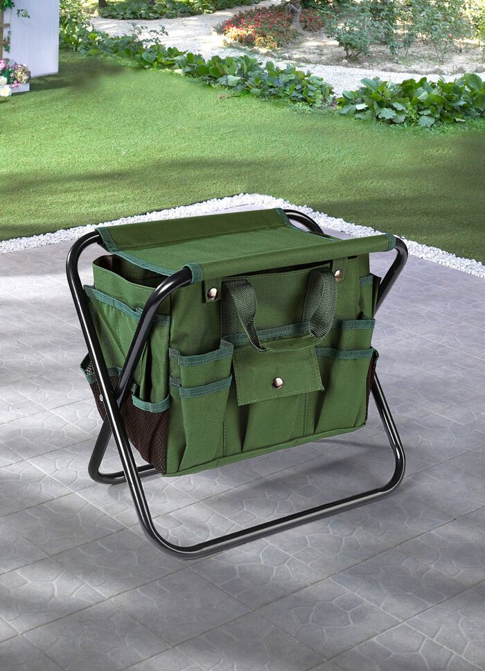 Gartenhocker mit Tasche 