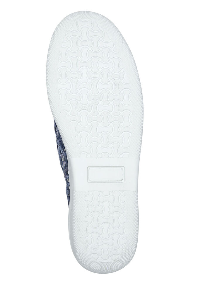 ELENA EDEN, sommerliche Damen-Slipper, Weite G, mit herausnehmbarem Fu&szlig;bett JEANS