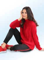 Pullover in Strukturmix 