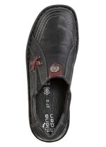 ELENA EDEN-Slipper aus Nappaleder SCHWARZ-BURGUND