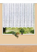 Bezaubernder Blumenfenster-Store mit Automatikfaltenband 