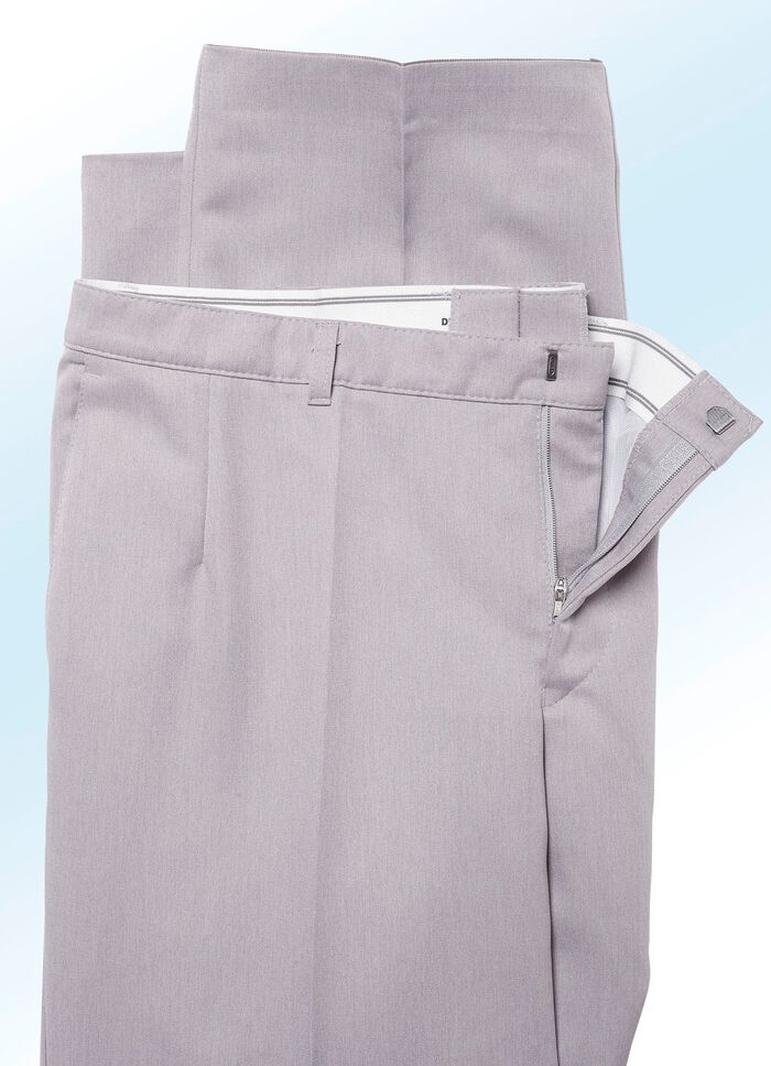 "Klaus-Modelle"-Unterbauchhose in 4 Farben HELLGRAU MELIERT