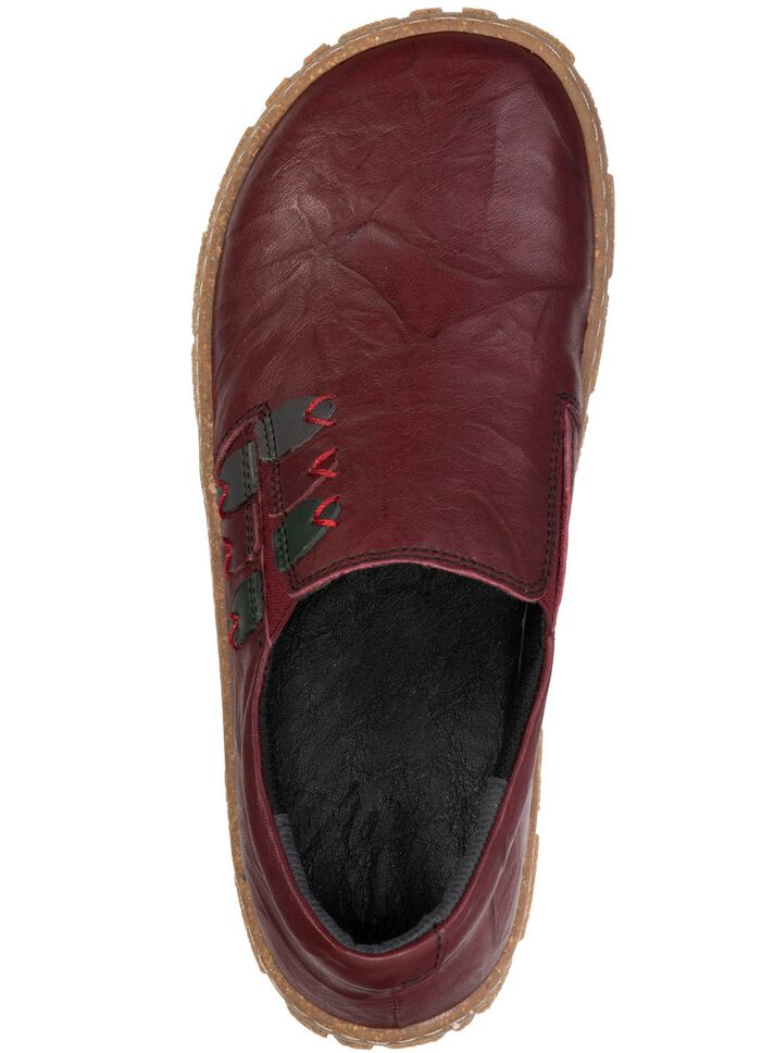 ELENA EDEN, bequeme Damen-Barfu&szlig;schuhe, Weite G, mit herausnehmbarem Fu&szlig;bett BURGUND