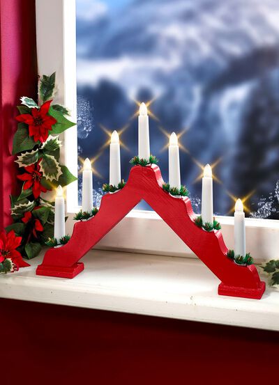 LED-Leuchter aus Holz  