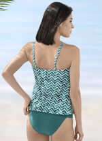 Naturana Tankini in weiter Form mit verstell- und aushakbaren Tr&auml;gern 