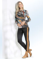Fantasievolles allover gemustertes Shirt 