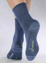 Sechserpack Socken in verschiedenen Farbstellungen 2X JEANSBLAU MELIERT, 2X MARINE MELIERT, 2X NACHTBLAU MELIERT