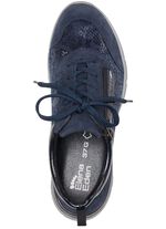 ELENA EDEN Sneaker mit gl&auml;nzend bedrucktem Elastikmaterial MARINE