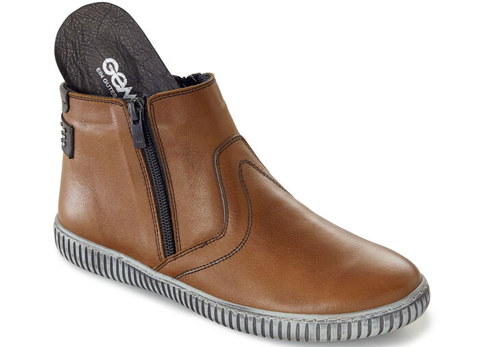 Gemini Stiefelette aus Rind-Nappaleder BRAUN