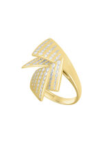 Moderner Damenring mit 124 Brillanten 