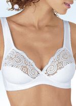 Dorina BH mit elastischen Spitzeneinsätzen WEISS