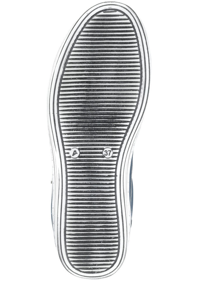 Gemini Schnürschuh mit praktischem Seitenreißverschluss JEANS