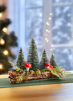 Tannenbaum-/Pilz-Gesteck 