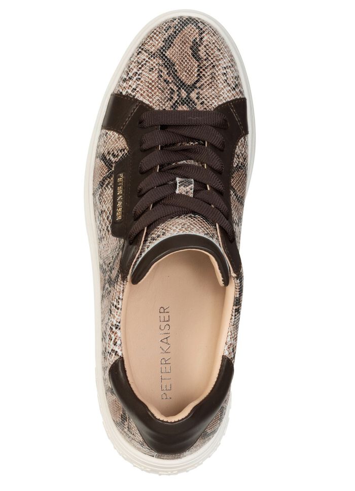 Peter Kaiser, modische Damen-Sneaker, mit herausnehmbarem Fu&szlig;bett TAUPE-MOKKA