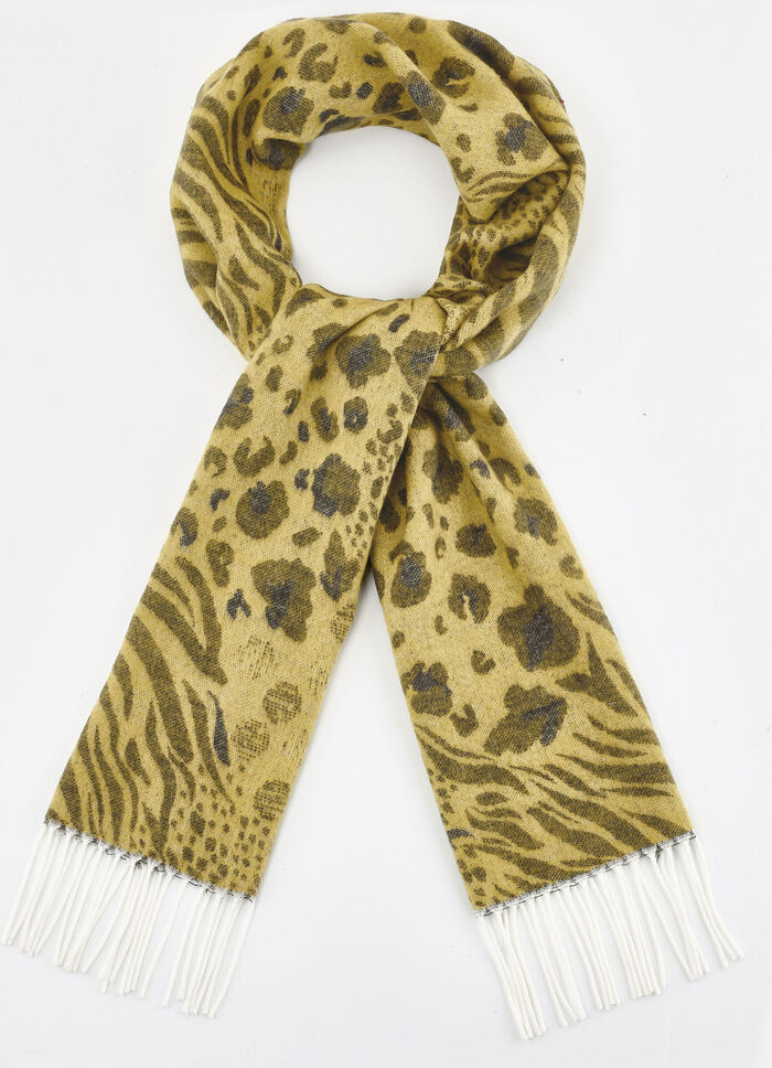 Schal mit Tierfelldessins 