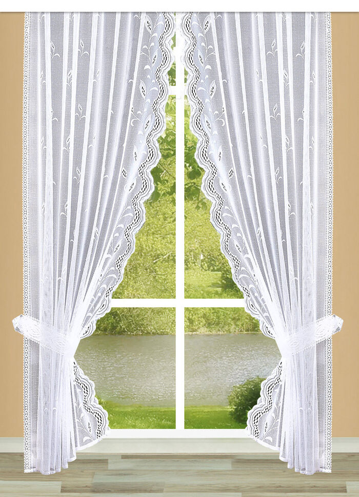 Wundersch&ouml;ne Raffgardinen-Garnitur mit Automatikfaltenband 