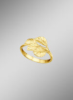 Massiver Damenring Blätterzweig