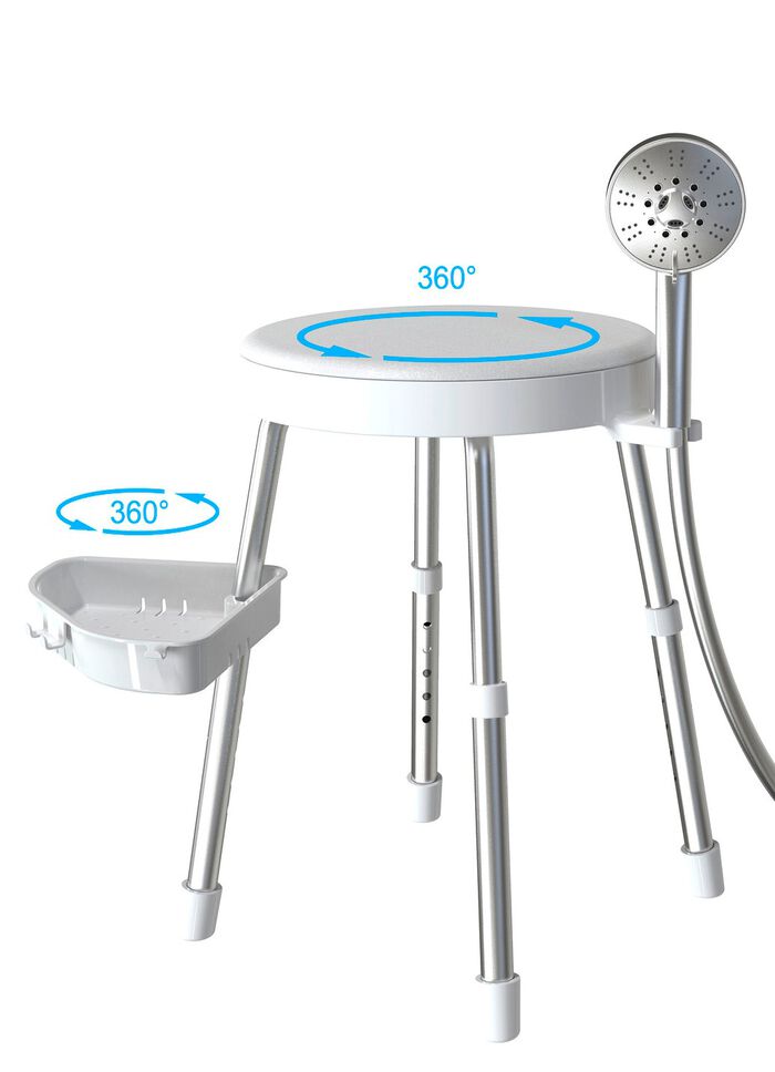Dusch- und Badestuhl f&uuml;r sicheres und komfortables Duschen 