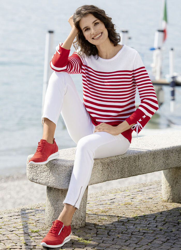 Pullover in Ringeldessin 