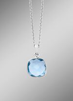 Sch&ouml;ner Anh&auml;nger mit beh. Blautopas und Ankerkette 