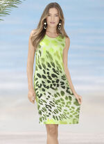 Laurina Kleid mit Allover-Druckdessin, ärmellos 