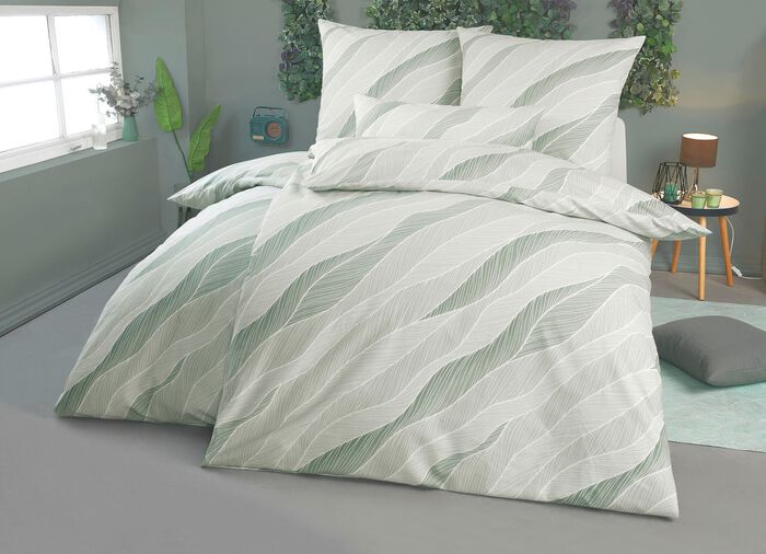 Bettwäsche-Garnitur in Flanell-Qualität 