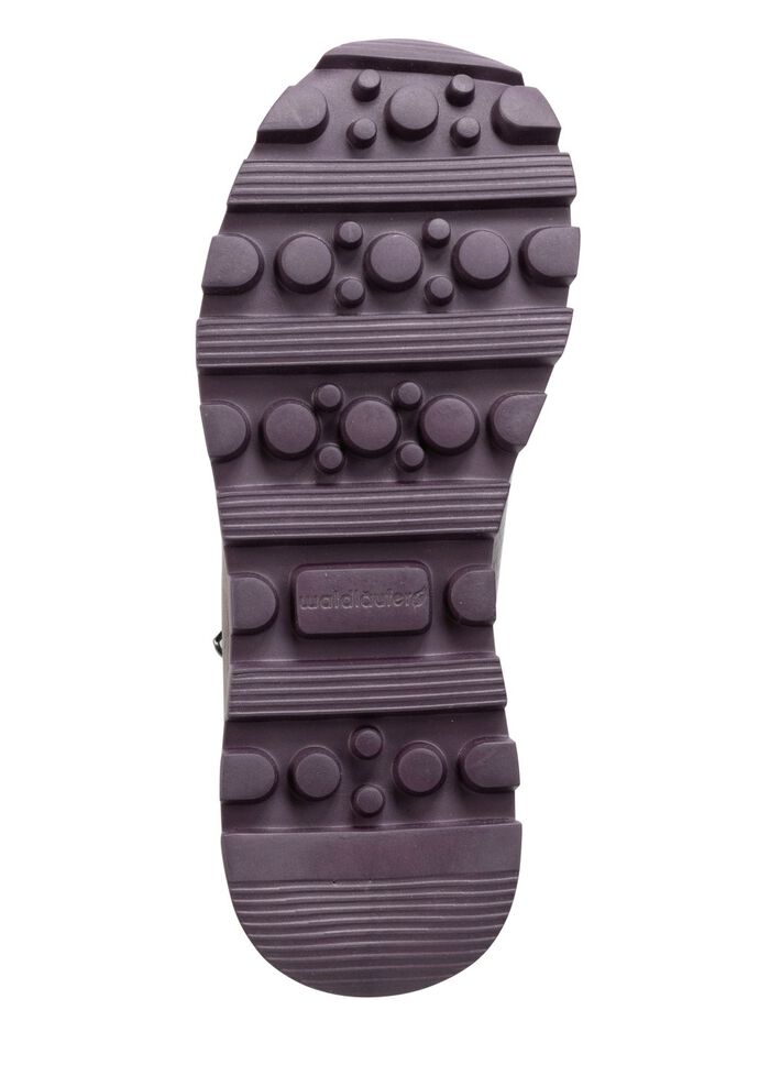 Waldl&auml;ufer Schn&uuml;r-Sneaker mit buntem Textilmaterial kombiniert LILA-BUNT