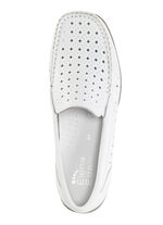 ELENA EDEN, sommerliche Damen-Slipper, Weite H, mit herausnehmbarem Fußbett WEISS