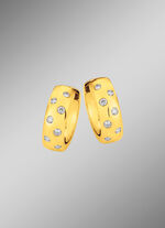 Traumhaft sch&ouml;ne Creolen mit Brillanten 