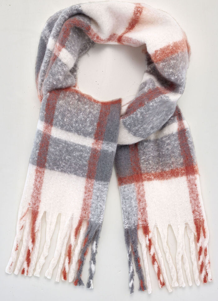 Schal mit Karodessin 