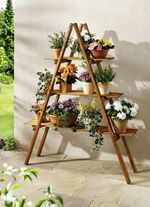 Blumenregal aus imprägniertem Kiefernholz 