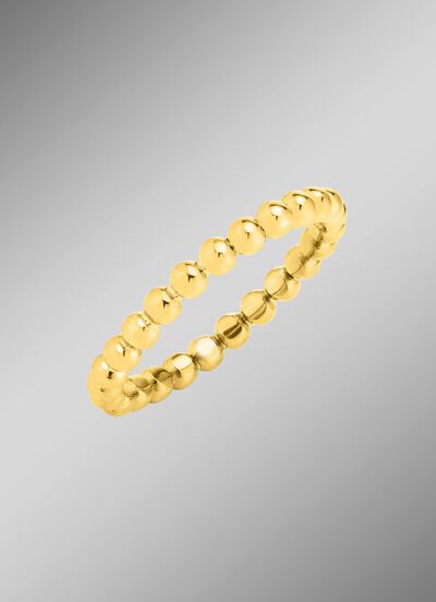 Damenring aus Goldkugeln 