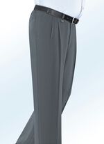 „Klaus Modelle“-Unterbauchhose mit Zieranhänger in 4 Farben MITTELGRAU MELIERT